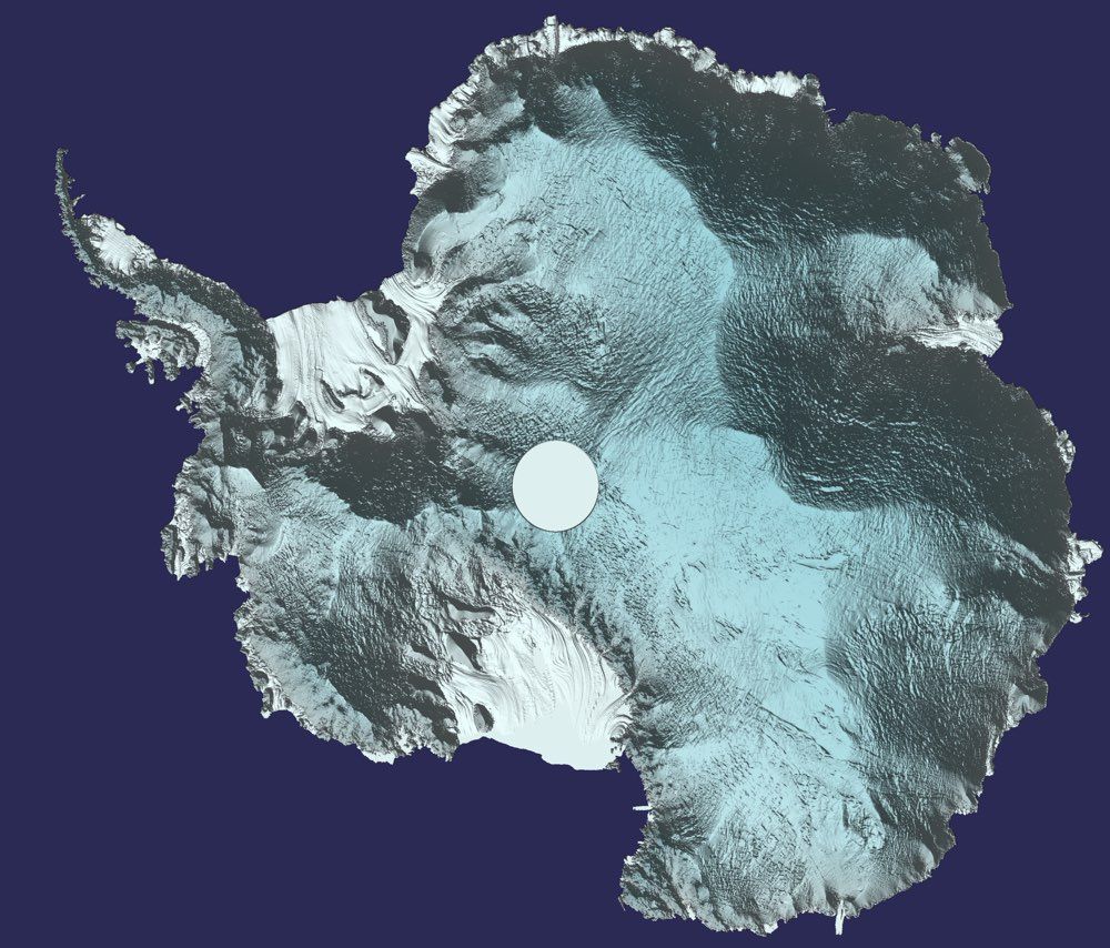 Rugged Antarctica Shows Its Ice in New 3D Map Space