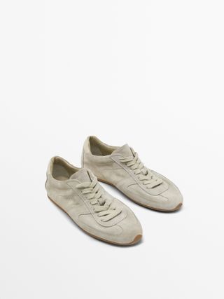 Soft Split Suede Trainers