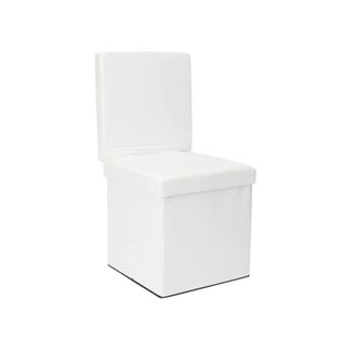 White storage chair from Dormify