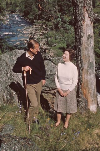 Prince Philip and Queen Elizabeth at Balmoral