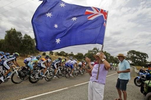 Patriotic fans lined the roads