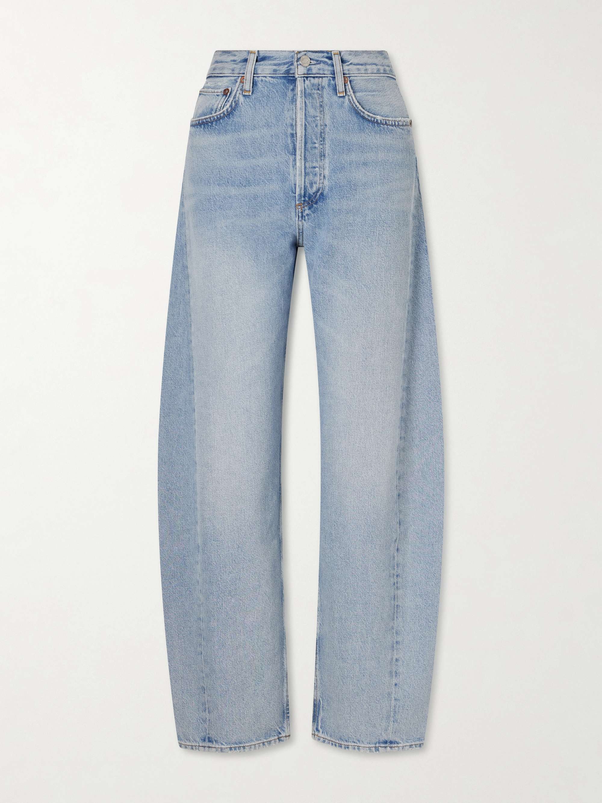 Luna Pieced High-Rise Wide Leg Jeans