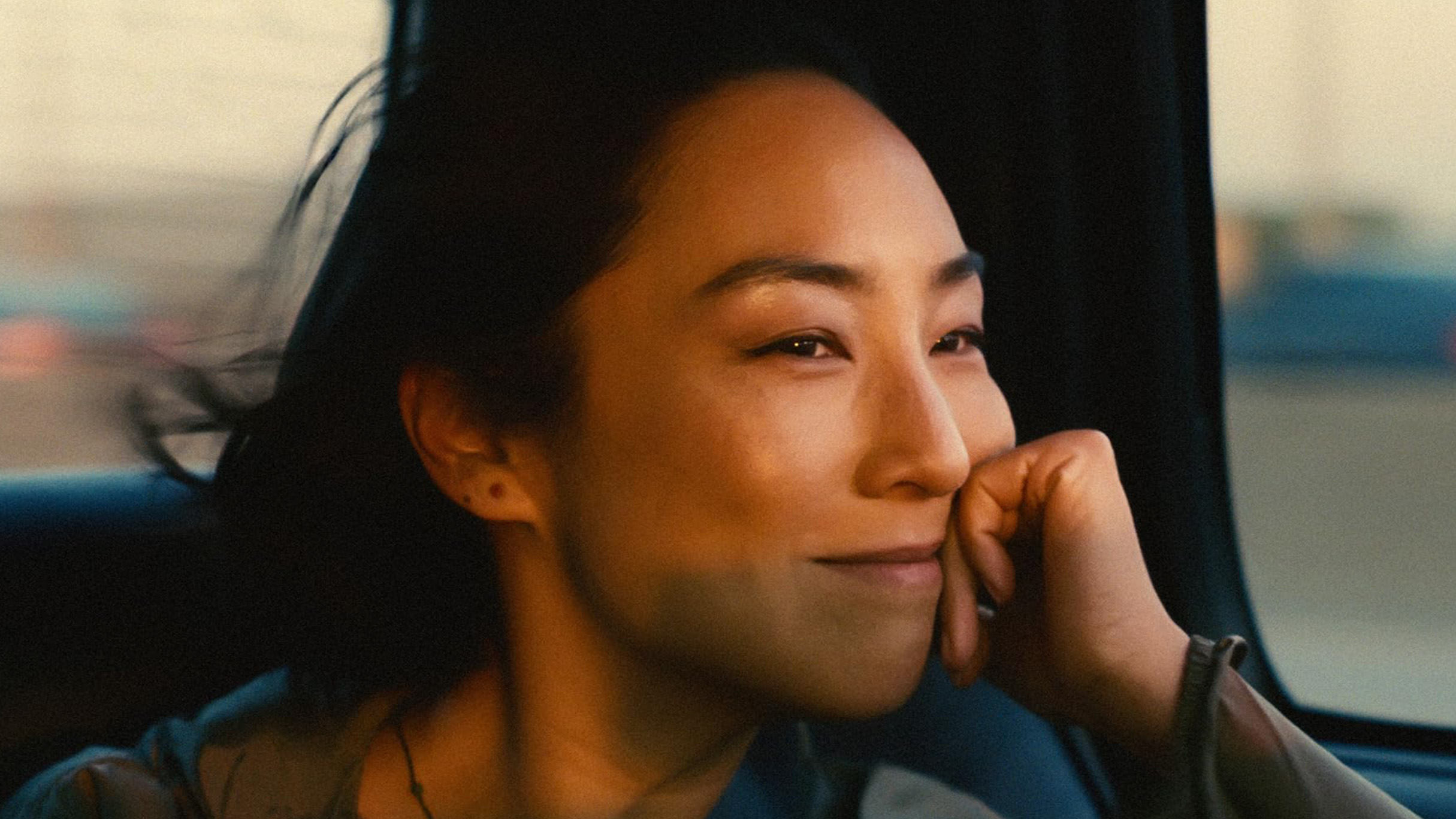 Greta Lee as Nora Moon in Past Lives.