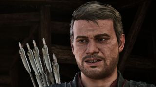 Fingers, a thievery instructor at the Old Camp, with a quiver of arrows