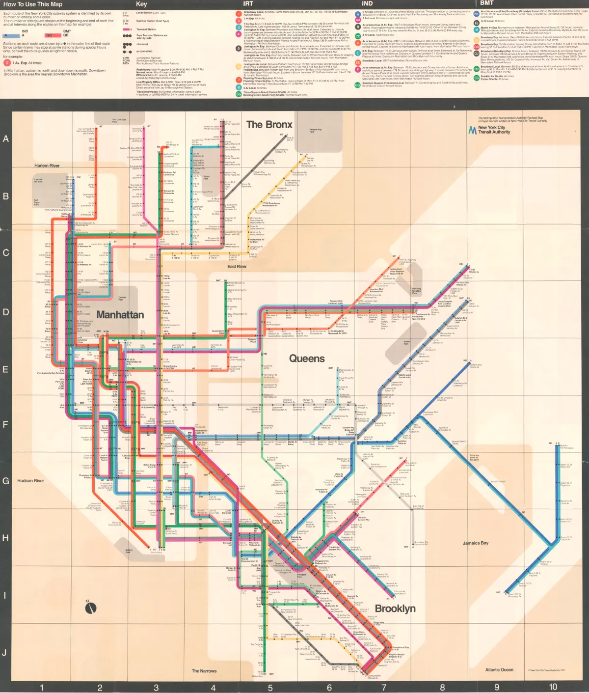 New York City subway map