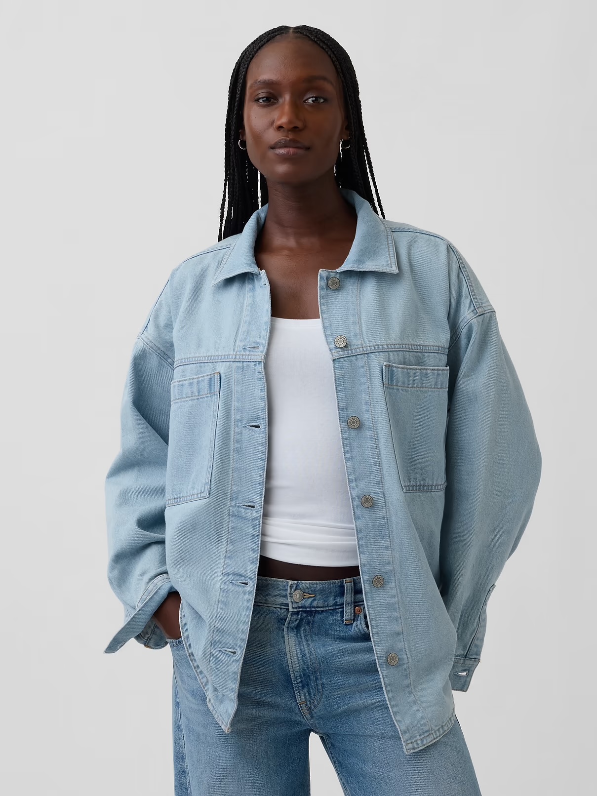 Gap, Oversized Denim Shirt Jacket