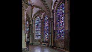 The famed "Miracle Windows" in Trinity Chapel were completed in 1220, and Becket's tomb has been visited by thousands of pilgrims.