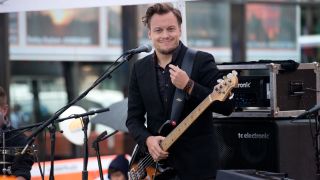  Bass player John Garrison peforms on NBC's "Today" at NBC's TODAY Show on September 16, 2013 in New York City.