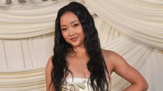 lana condor on a white background