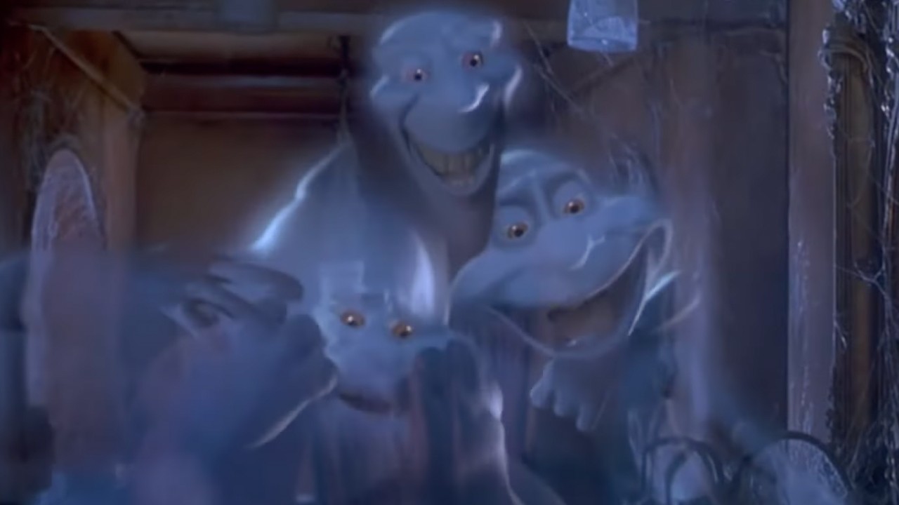 The Ghostly Trio having a laugh after scaring someone
