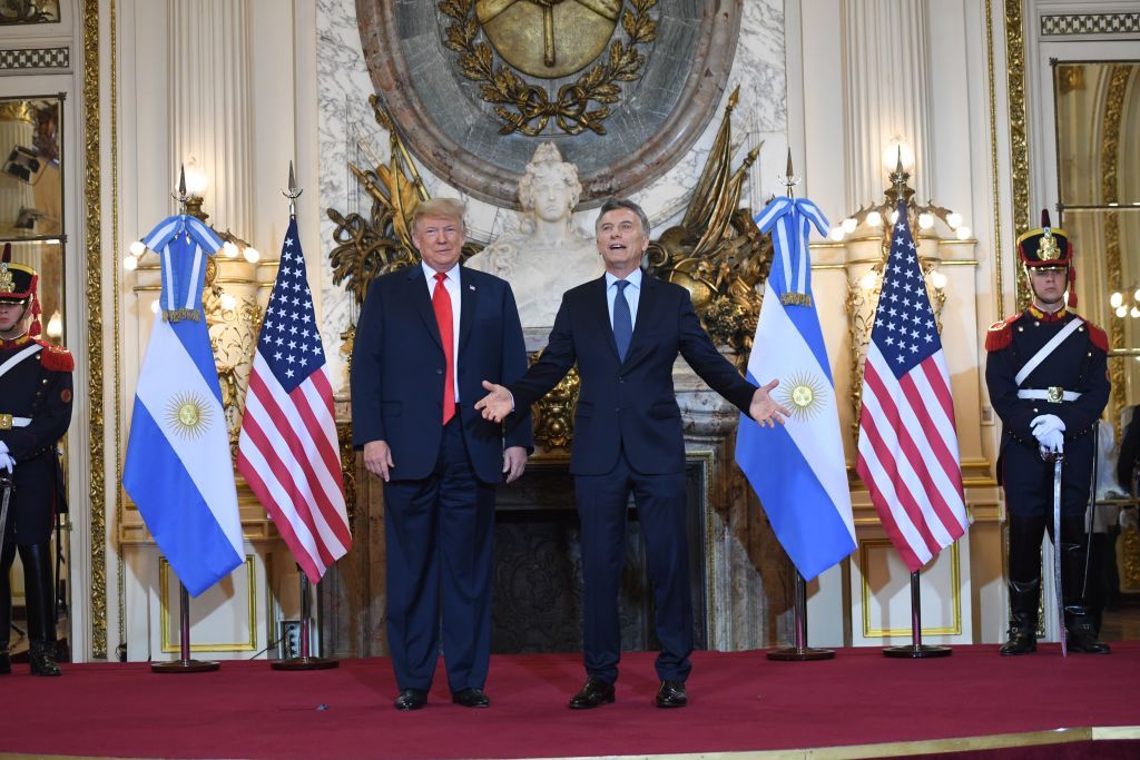 Trump meets with Argentine President Mauricio Macri