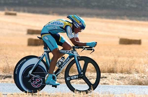 While he missed the podium Alberto Contador Velasco (Astana) is sitting pretty on general classification.