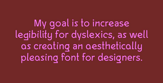 Sample text using Inconstant Regular font, in pink lettering on maroon background