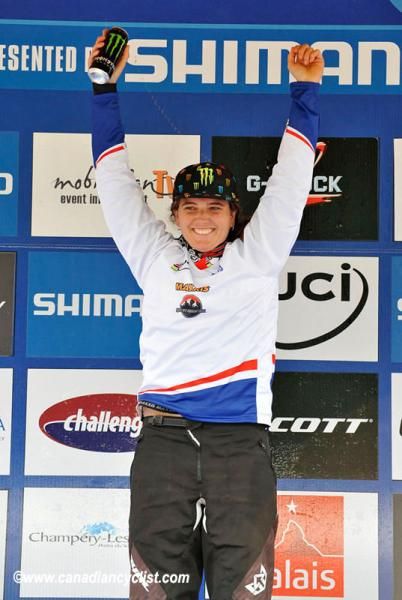 Sabrina Jonnier (Team Rocky Mountain / Maxxis) is the World Cup leader