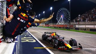 Race winner Max Verstappen of the Netherlands in the Bahrain Grand Prix 2024