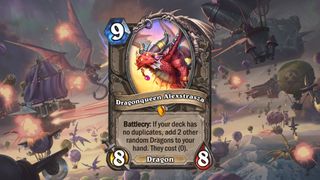 Hearthstone Dragonqueen Alexstrasza Dragon Neutral Card Legendary