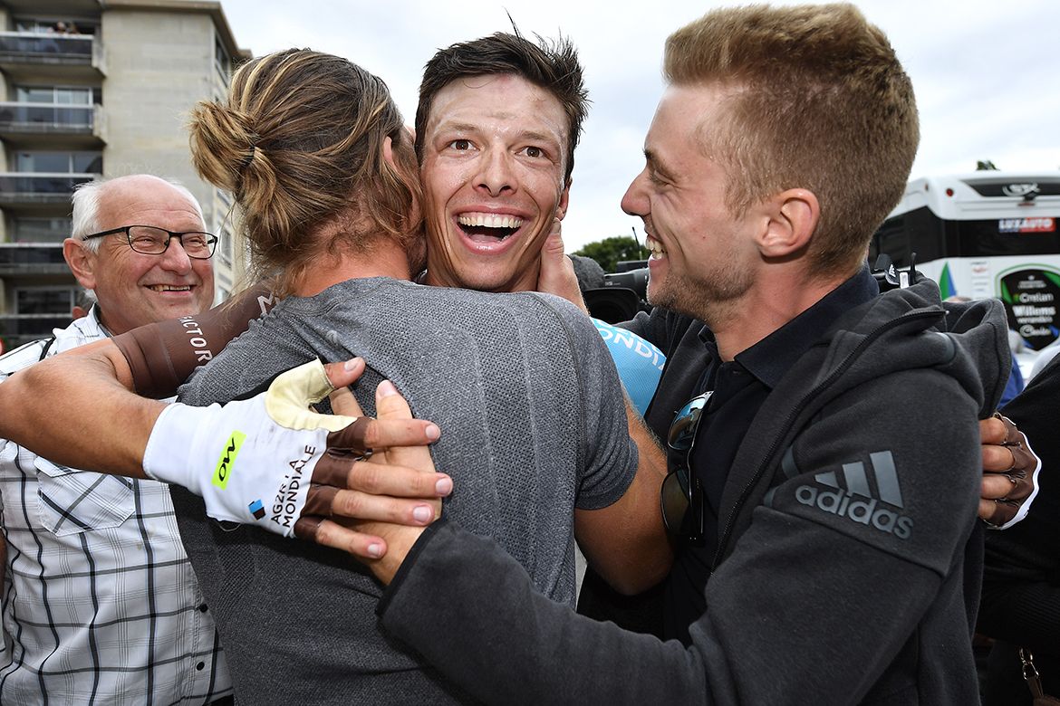 Naesen had friends and family to celebrate with
