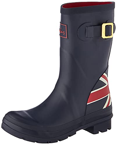 Joules Women's Rain Boot, Union Jack, 7