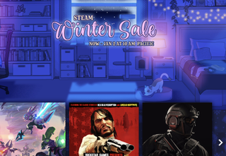 Steam Winter sale home page