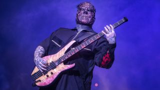 Slipknot performs on stage on day 2 of Download Festival 2019 at Donington Park on June 15, 2019 in Castle Donington, England