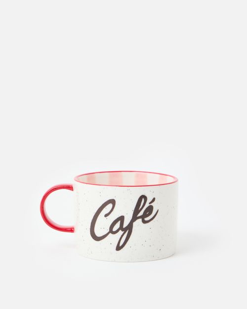 Caf&eacute; Speckled Ceramic Mug