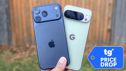 iPhone 18 Pro Max and Pixel 11 Pro XL held in hand
