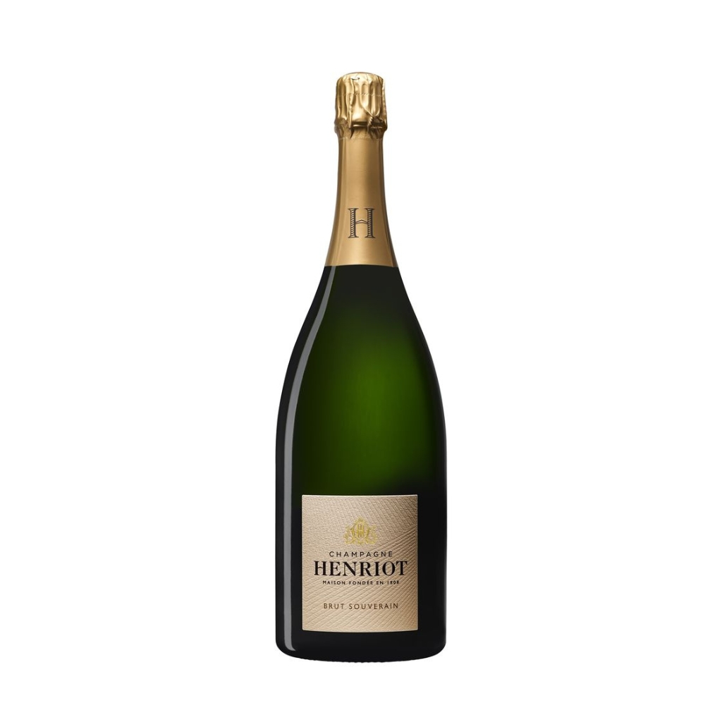 A bottle of Champagne Henriot Brut Souverain champagne