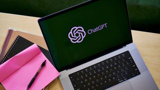 ChatGPT open on a Macbook
