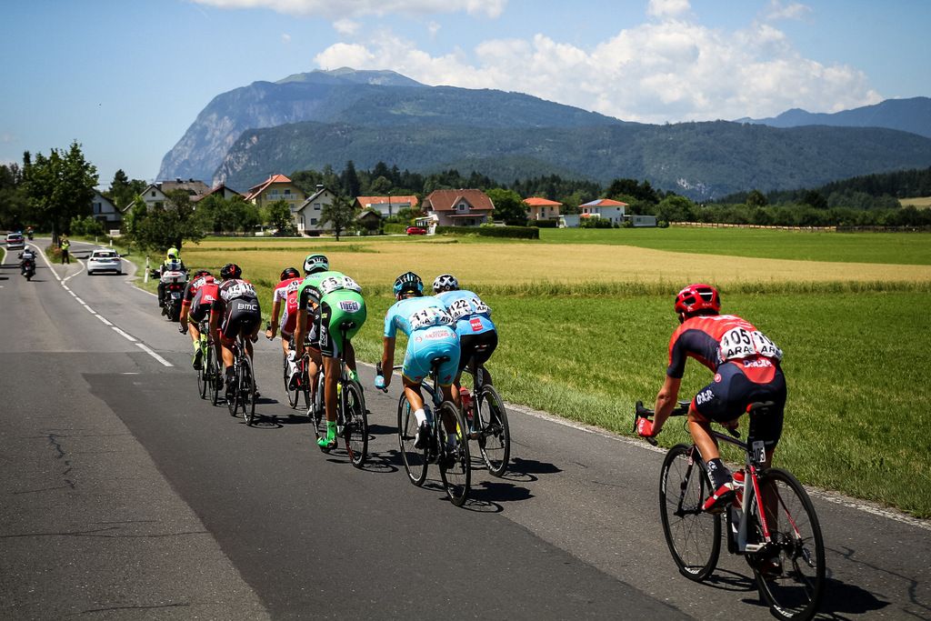 The breakaway under blue skies