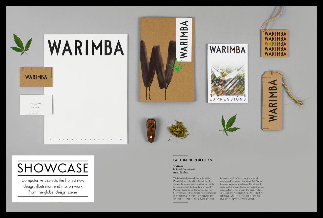 Bienal Comunicaci&oacute;n's identity for hammock-brand Warimba