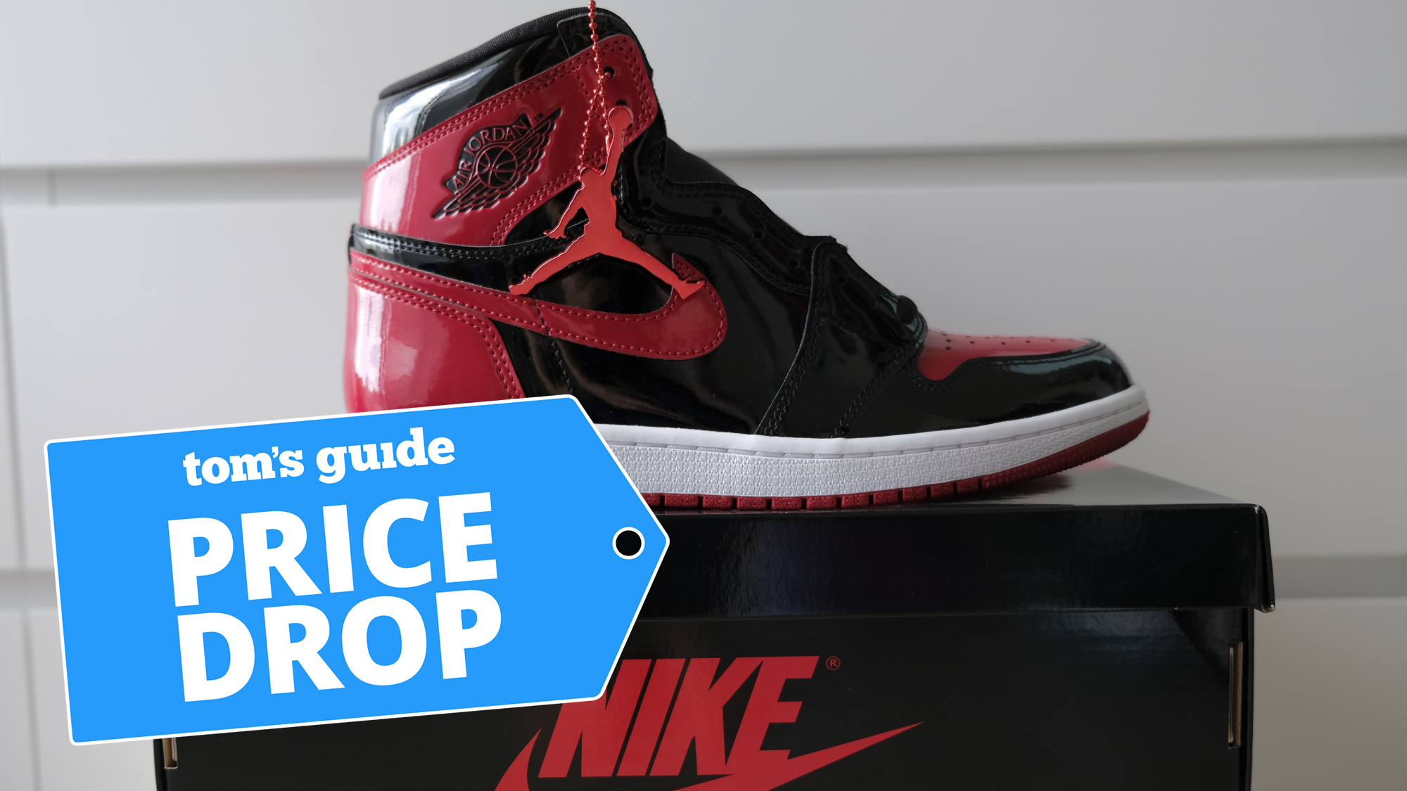 Nike Air Jordans shown on Nike shoe box