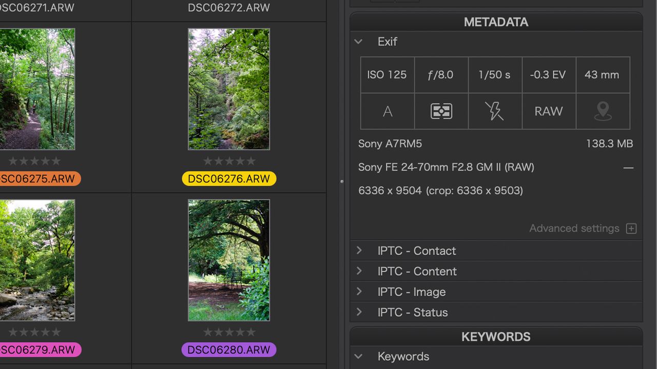 DxO PhotoLab 7 metadata