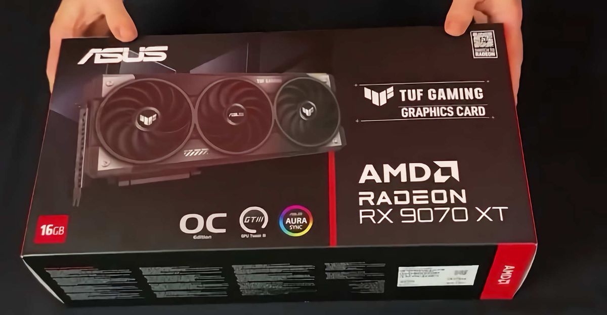 The Asus RX 9070 XT TUF Gaming has allegedly been unboxed