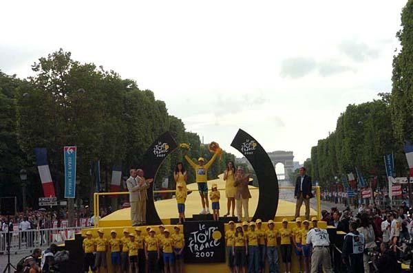 The podium is very much yellow o all accounts.