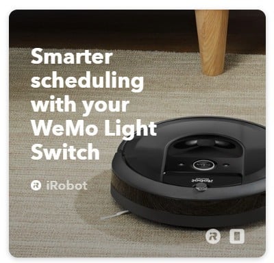 iRobot WeMo IFTTT