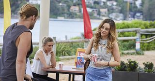 Ash (Martin Ashford) and Tori Morgan, have an awkward encounter after the night before in Home and Away.