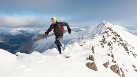 Man Running On snow