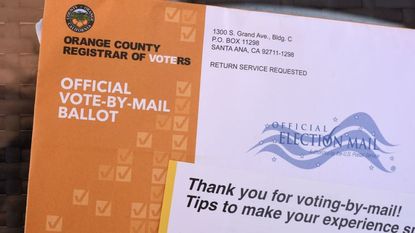A California mail-in ballot.