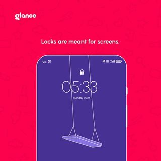 Glance lock screen