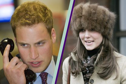 Young Prince William and Kate Middleton