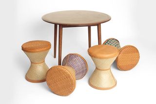 Woven stools, by Lani Adeoye, as showcased on Netflix Made by Design documentary