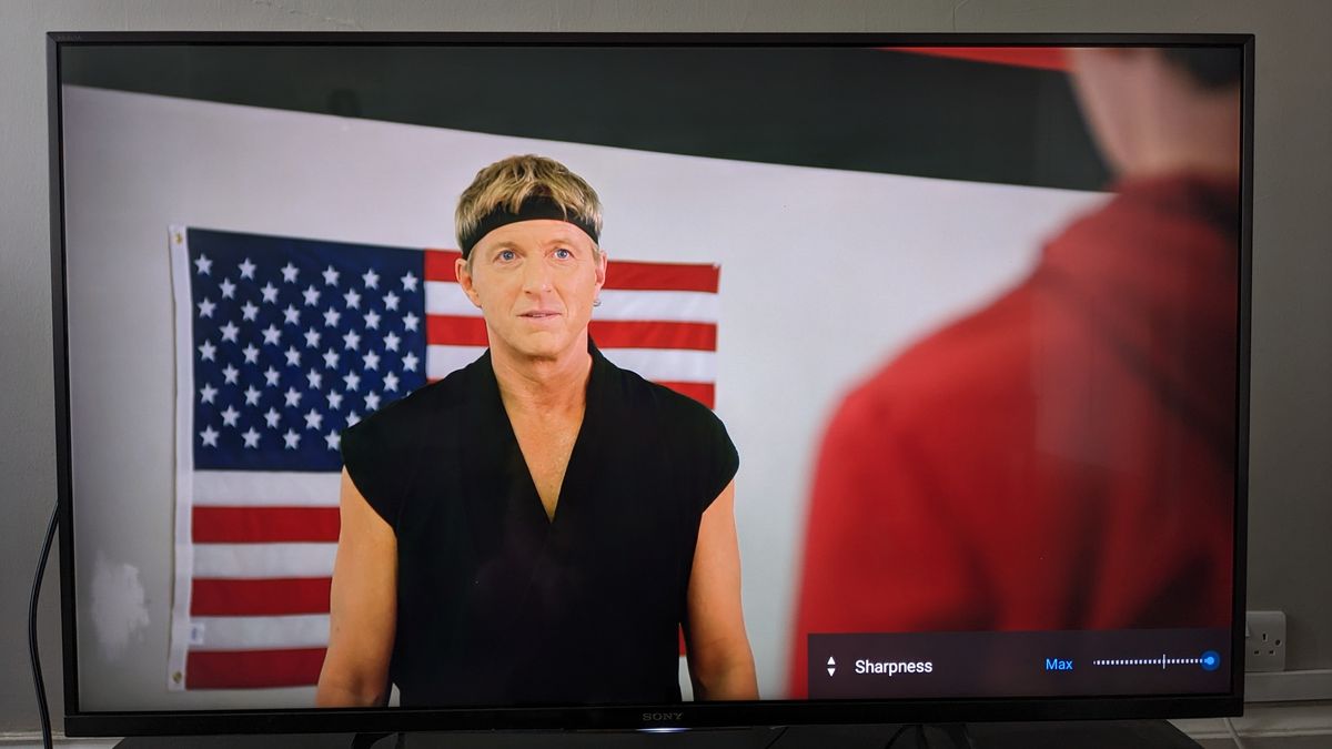Cobra Kai on Sony TV with maximum sharpness