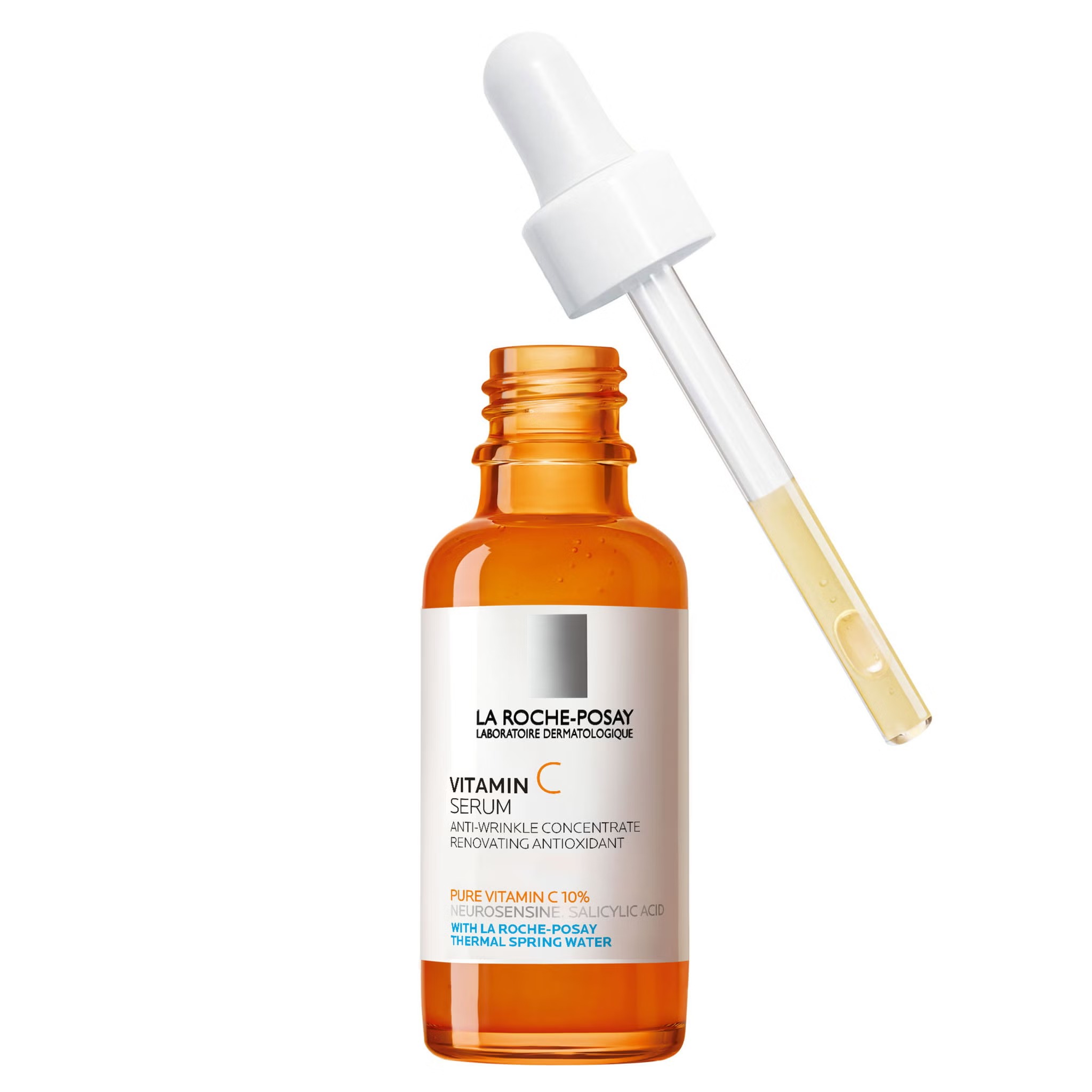 La Roche-Posay Pure Vitamin C Face Serum With Salicylic Acid for Sensitive Skin, 1 Oz