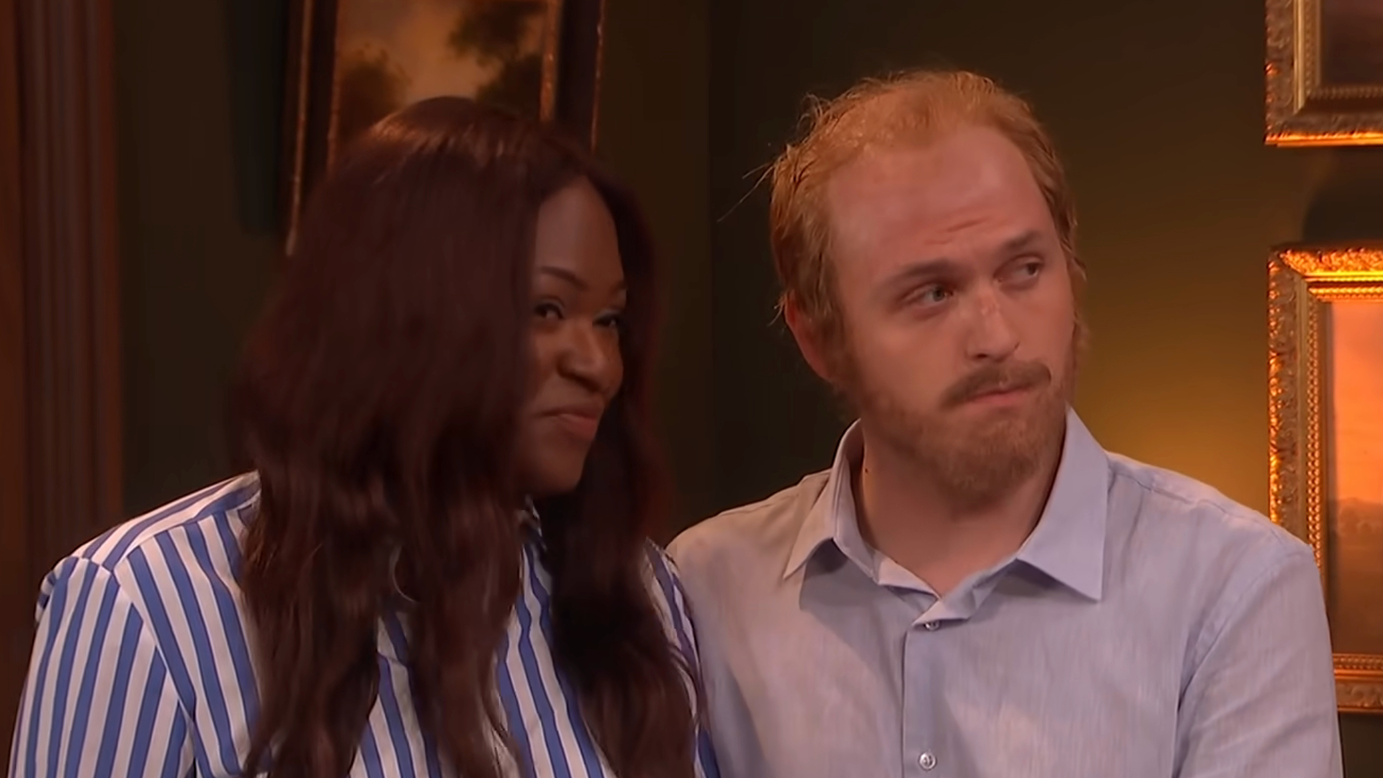 Comedians dress as Prince Harry and Meghan Markle on SNL UK.