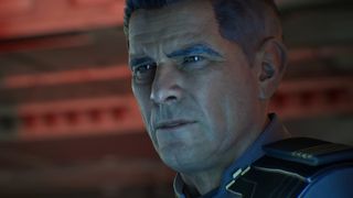 Halo: Campaign Evolved trailer screenshot of old general wincing