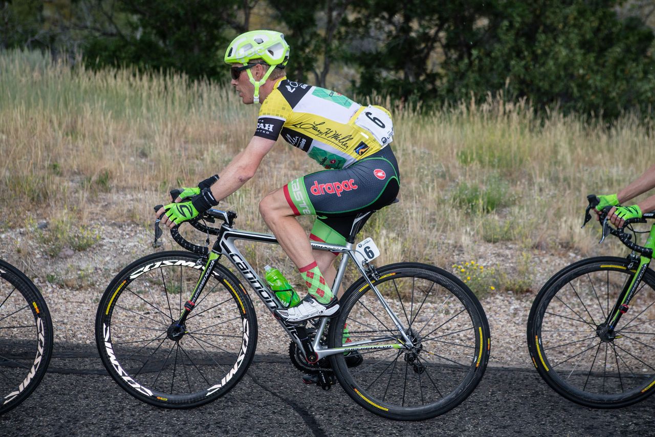 Andrew Talansky (Cannondale-Drapac) riding in the bunch