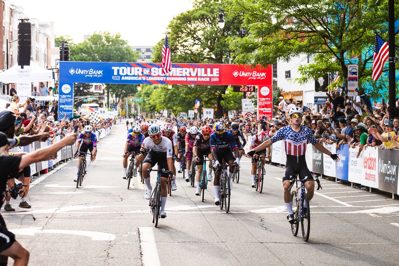 Lucas Bourgoyne (Cadence Cyclery PB Waldo Racing) wins Tour of Somerville in 2026 for a second year in a row