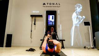 Tonal in use for weight training