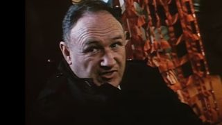 Gene Hackman in military garb in The Package