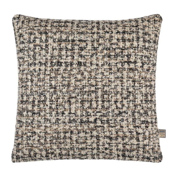 Natural and Black Woven Cushion, - Barker & Stonehouse